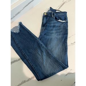 Frame Denim Le High Skinny Fray Cuff Size‎ 27